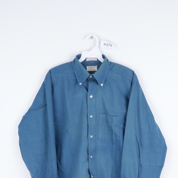 Vintage 60 0s Distressed Dress Shirt Mens Medium - Picture 2 of 9